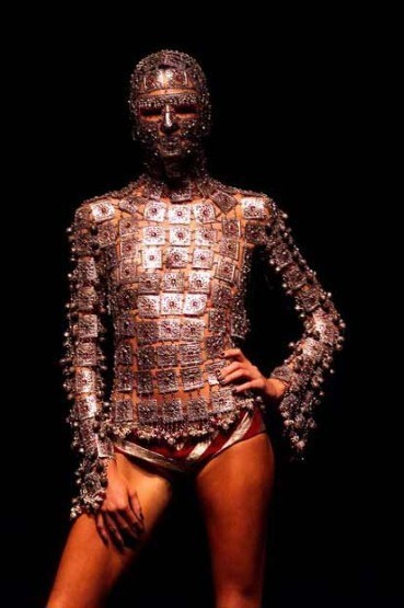 2000: Shaun Leane’s jewelled armour, made for Alexander McQueen’s “Eye” collection