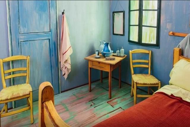 A Recreation of Van Gogh’s Bedroom in Arles Painting. Photograpth Courtesy of The Art Institute Chicago and Airbnb A Recreation of Van Gogh’s Bedroom in Arles Painting. Photograpth Courtesy of The Art Institute Chicago and Airbnb