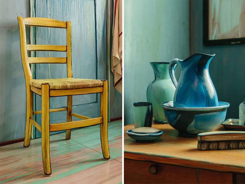 A Recreation of Van Gogh’s Bedroom in Arles Painting. Photograpth Courtesy of The Art Institute Chicago and Airbnb A Recreation of Van Gogh’s Bedroom in Arles Painting. Photograpth Courtesy of The Art Institute Chicago and Airbnb