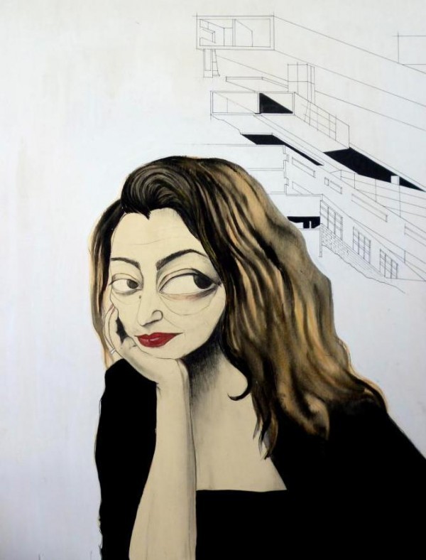 Zaha Hadid by Elena Boccoli. Photograph Courtesy of Elena Boccoli.