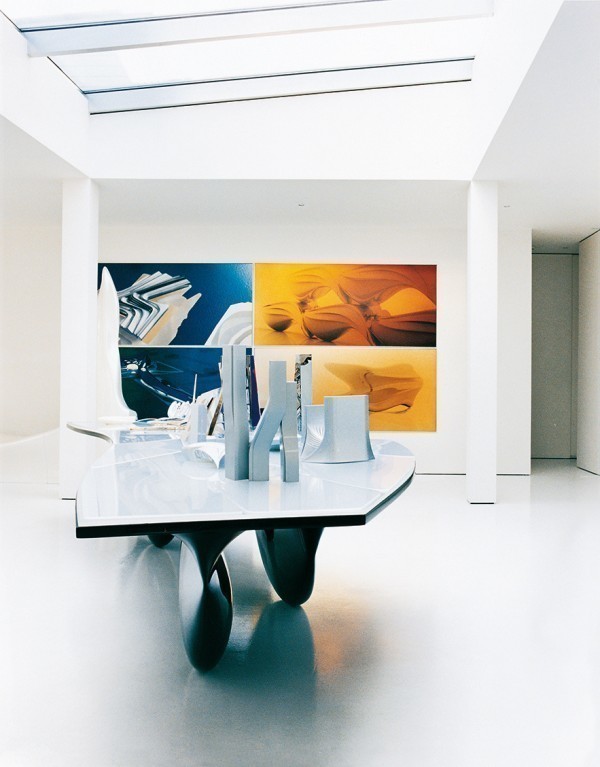 Zaha Hadid's Clerkenwell Penthouse. Courtesy of Architectural Digest, Spain, May 2008. Photograph by Alberto Heraz.