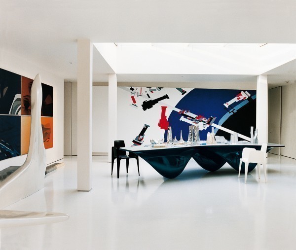 Zaha Hadid's Clerkenwell Penthouse. Courtesy of Architectural Digest, Spain, May 2008. Photograph by Alberto Heraz.