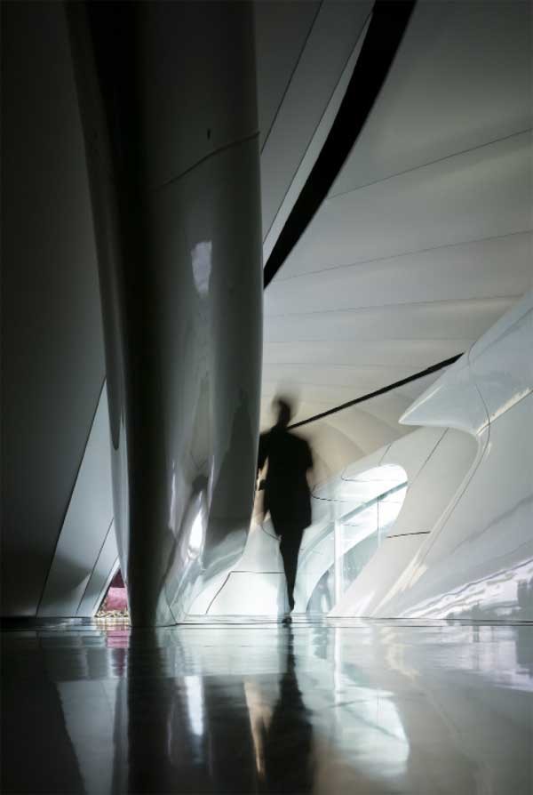 Mobile Art Chanel Contemporary Art Container by Zaha Hadid Architects. Photograph Courtesy of Zaha Hadid Architects.