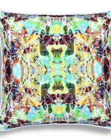 Kaleidoscope Linen Cushion Spring