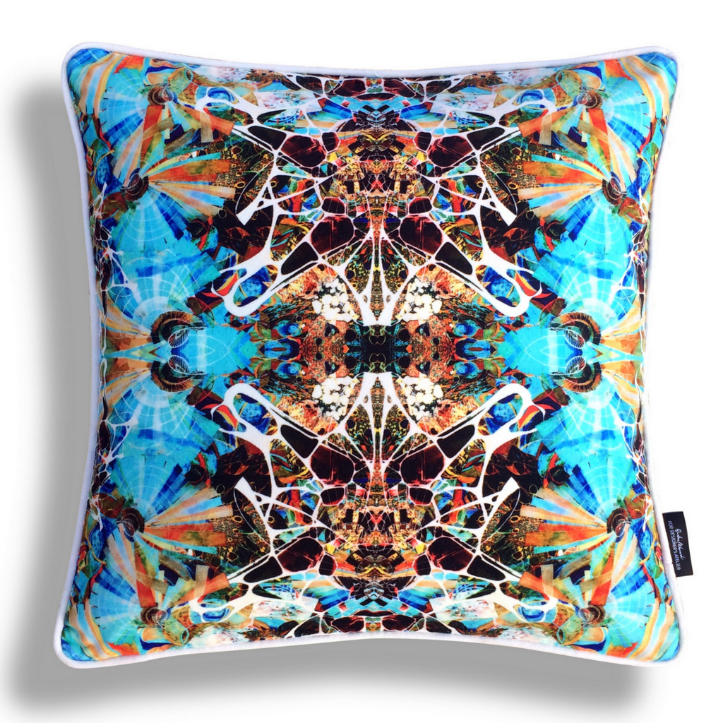 Kaleidoscope Velvet Cushion Summer