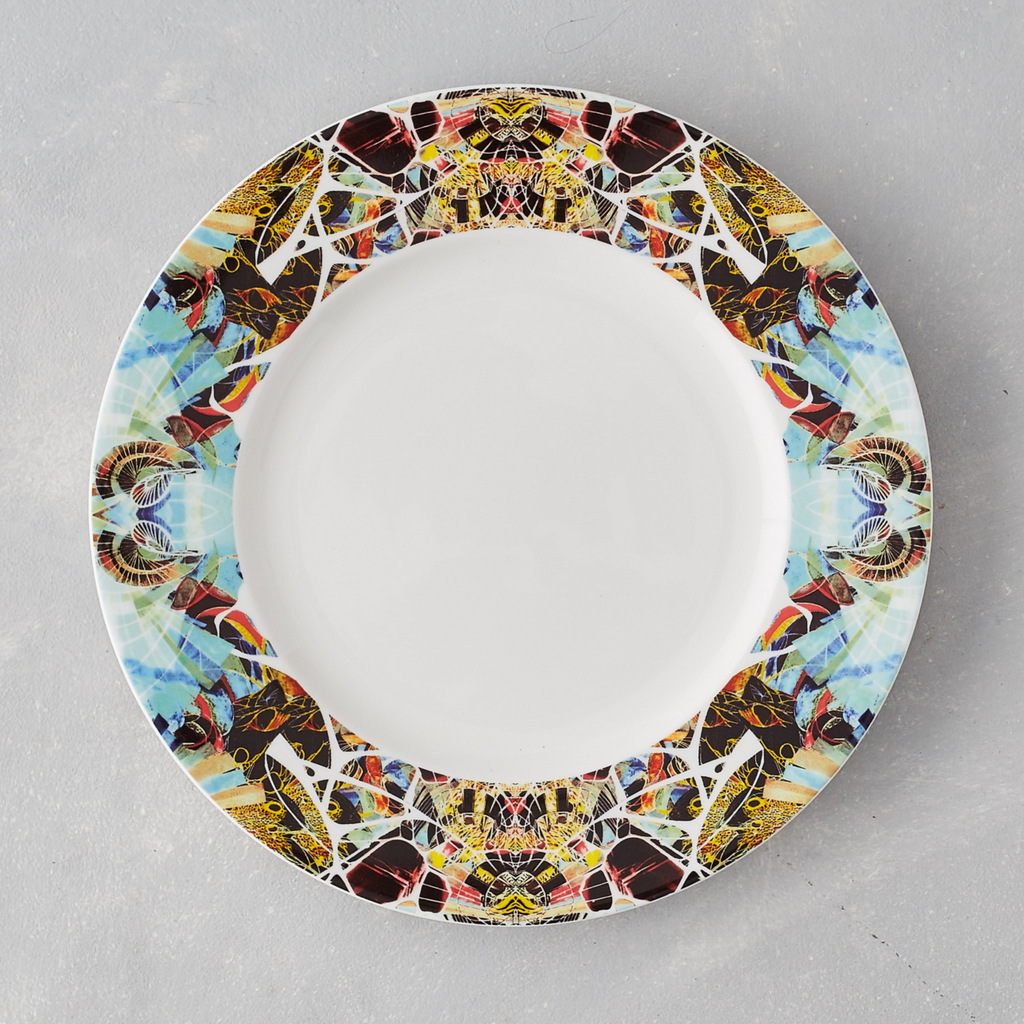 Kaleidoscope Dinner Plate Summer Fine Bone China