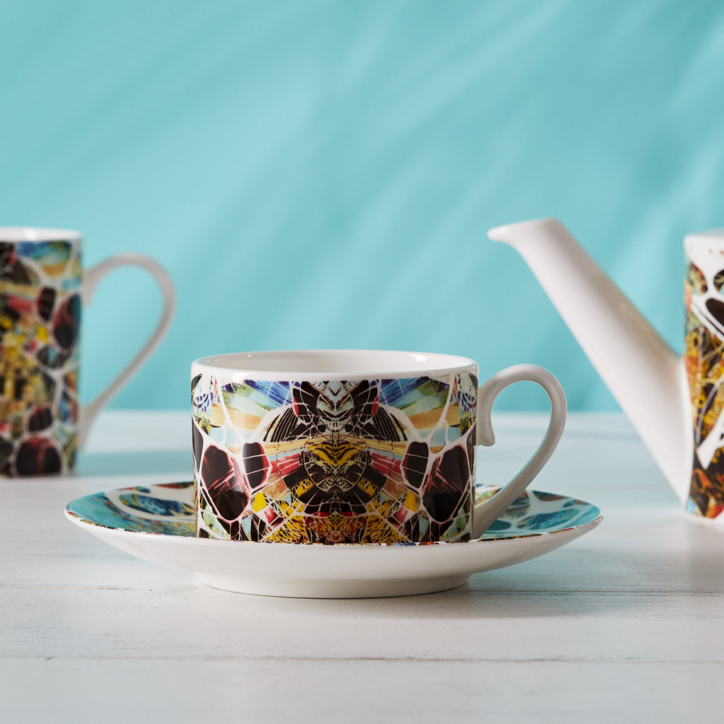 Kaleidoscope Teacup & Saucer Summer