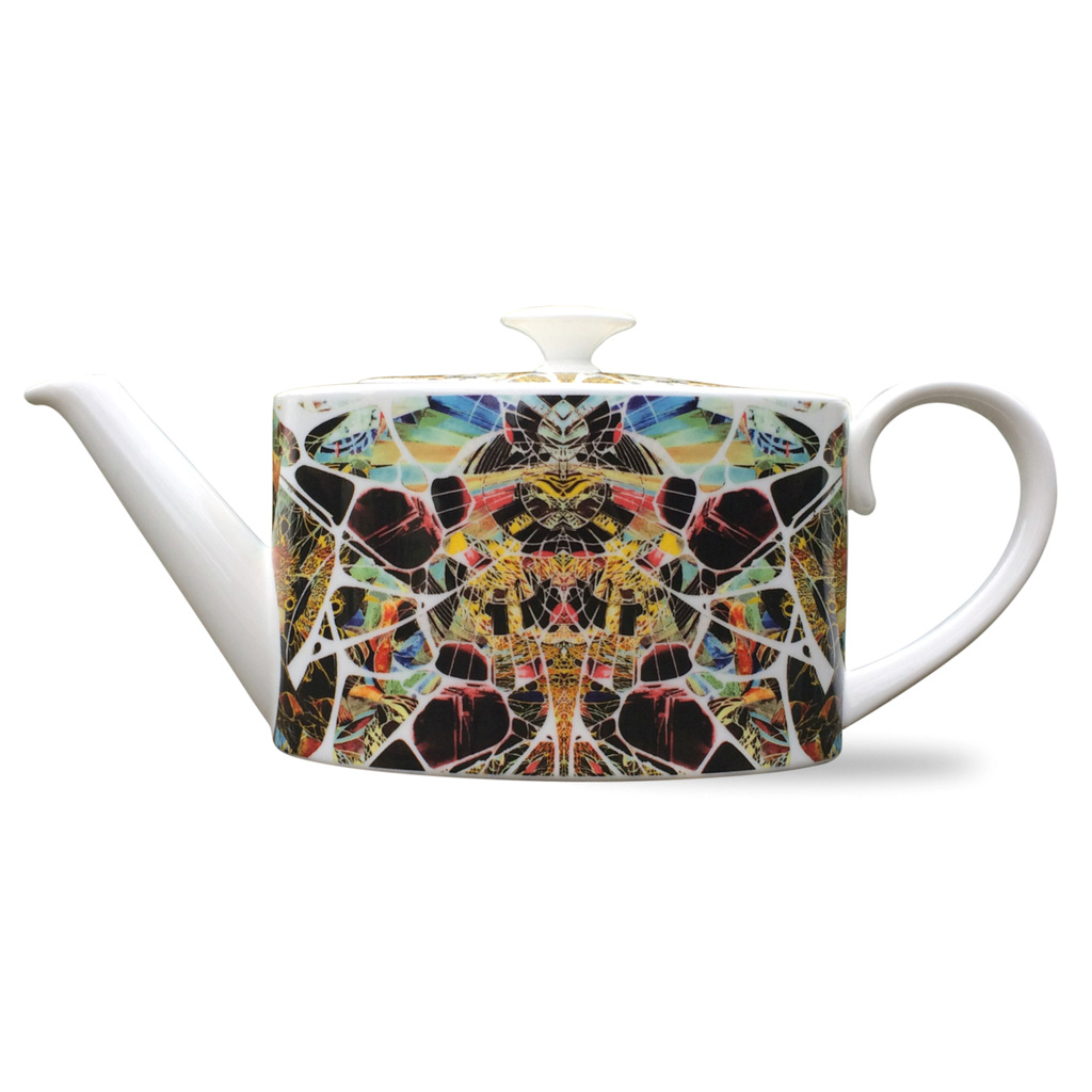 Kaleidoscope Teapot Summer Fine Bone China