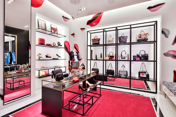 Inside one of Diane von Furstenberg's Shops